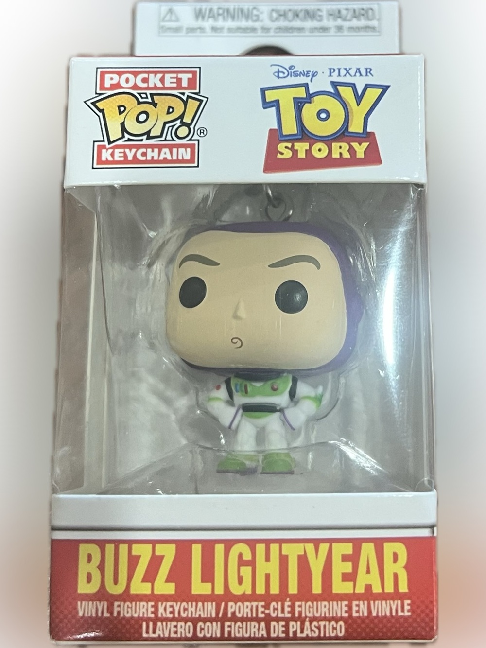 Funko Pocket Pop! Buzz Lightyear Keychain - White, Green & Purple
